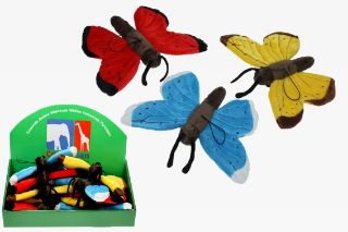 Obrázek z Motýl plyš 21cm s poutkem, 3dr (12) 